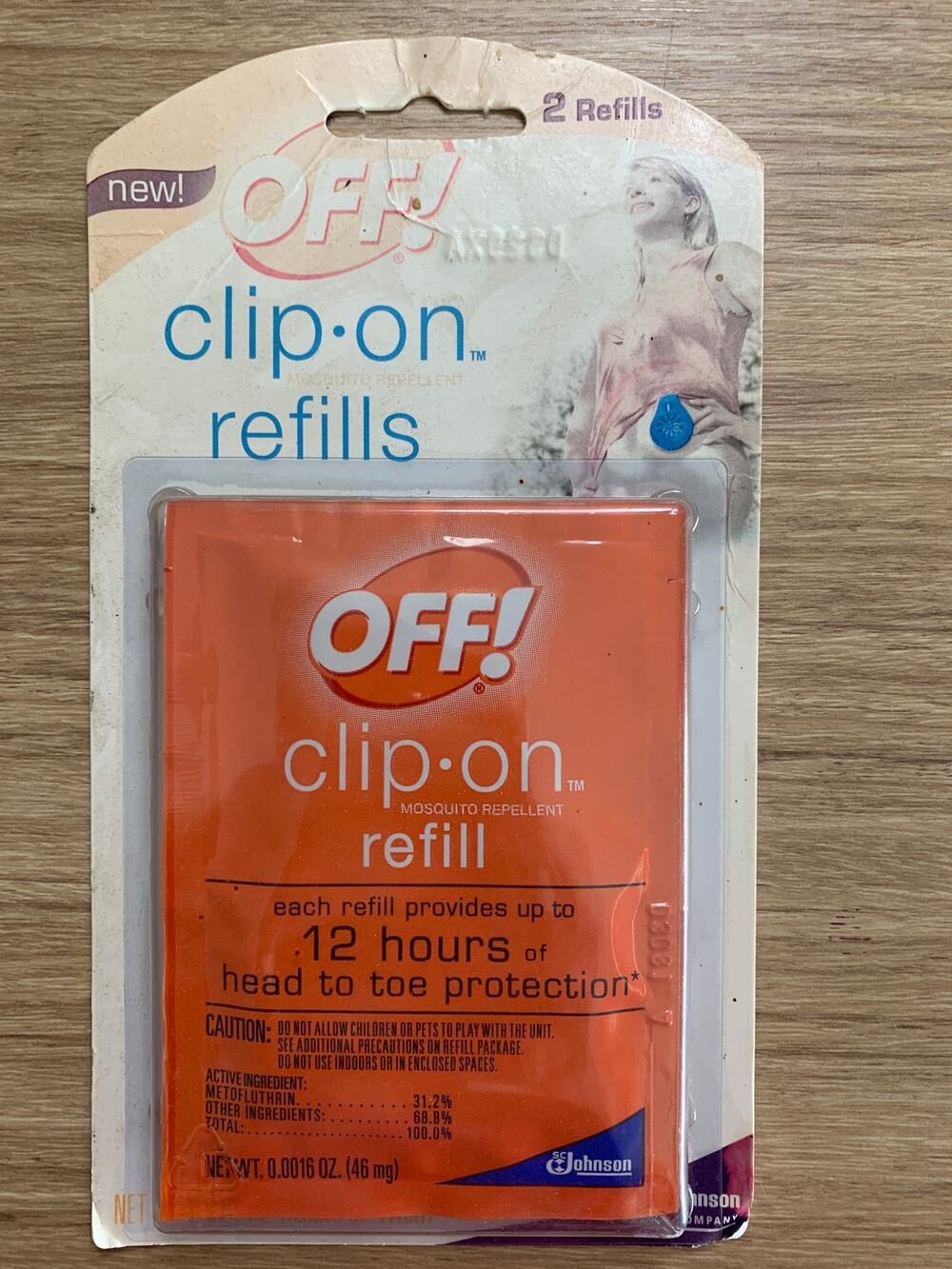 2 OFF! clip-on REFILLS mosquito bug repellent SC Johnson NEW sealed packages